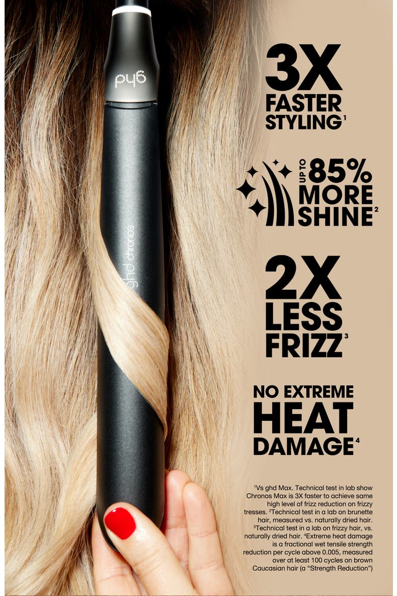Chronos Styler 1-Inch Flat Iron, Alternate, color, BLACK