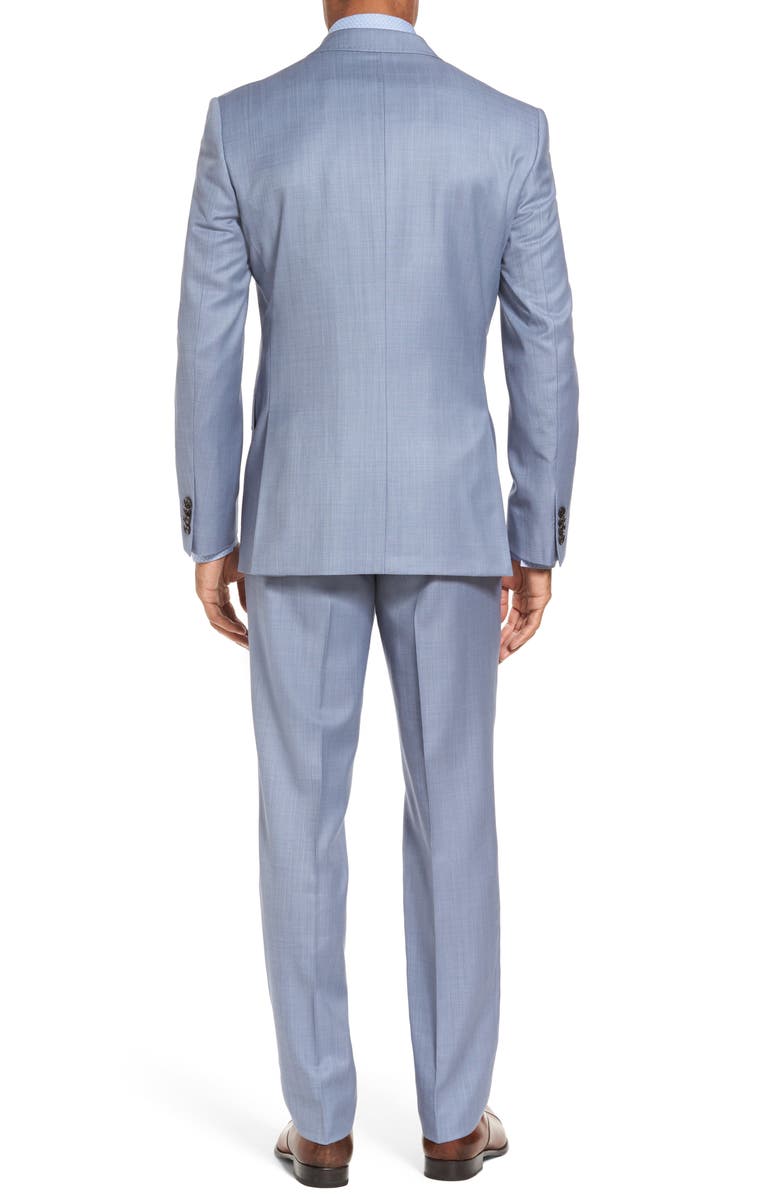 Ted Baker London Trim Fit Solid Wool Suit, Alternate, color, 