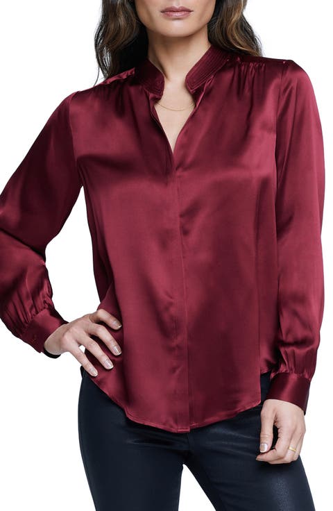 Bianca Silk Satin Blouse