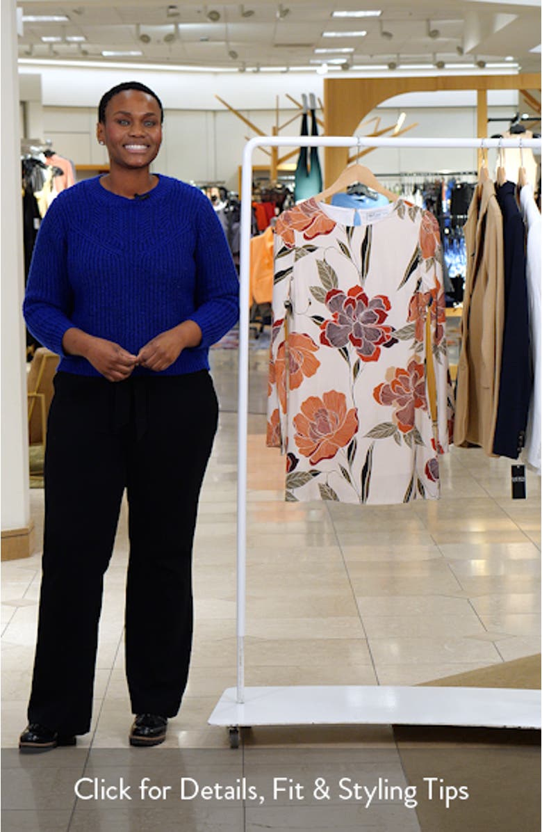 Elanira Floral Long Sleeve Minidress, sales video thumbnail