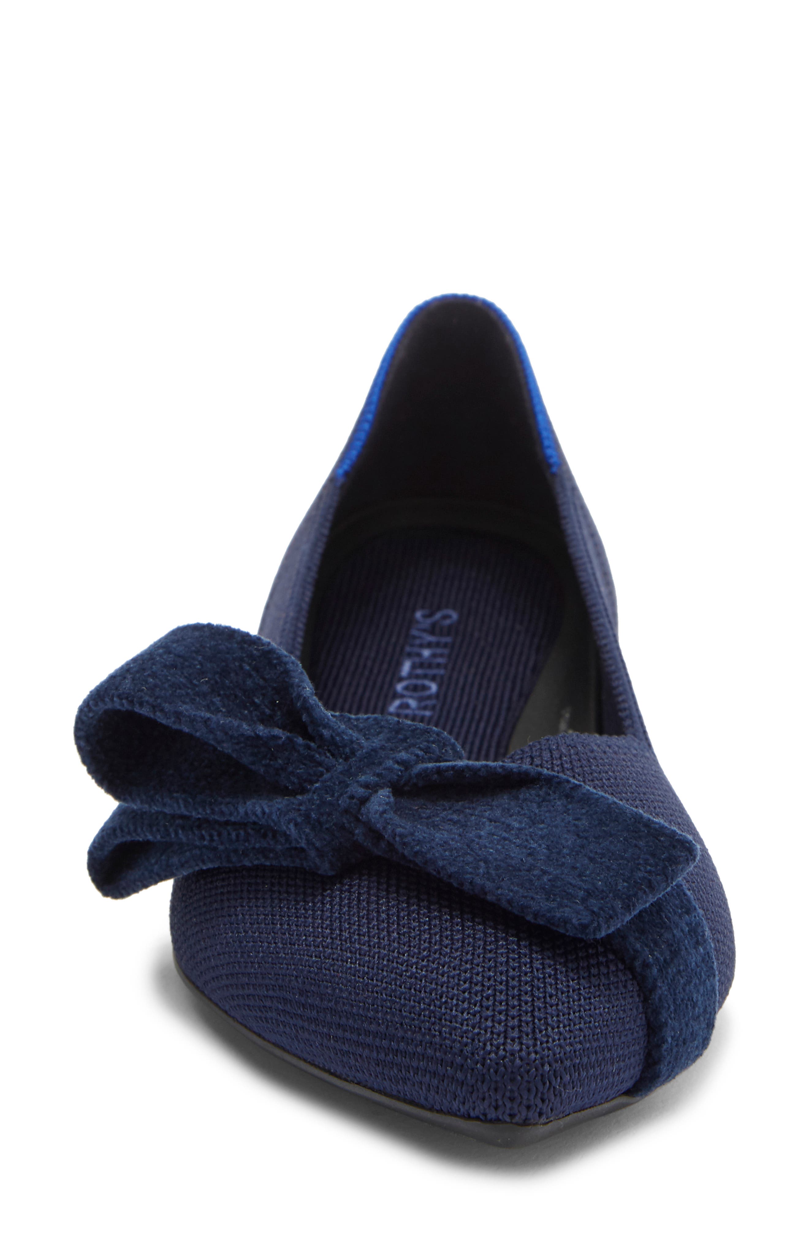 The Bow Point II Flat, Alternate, color, DEEP NAVY