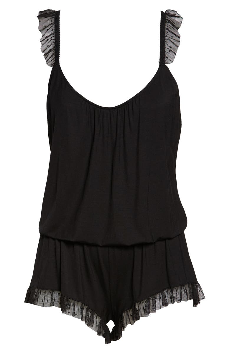 Eberjey Iona Enchanted Blouson Romper, Alternate, color, 