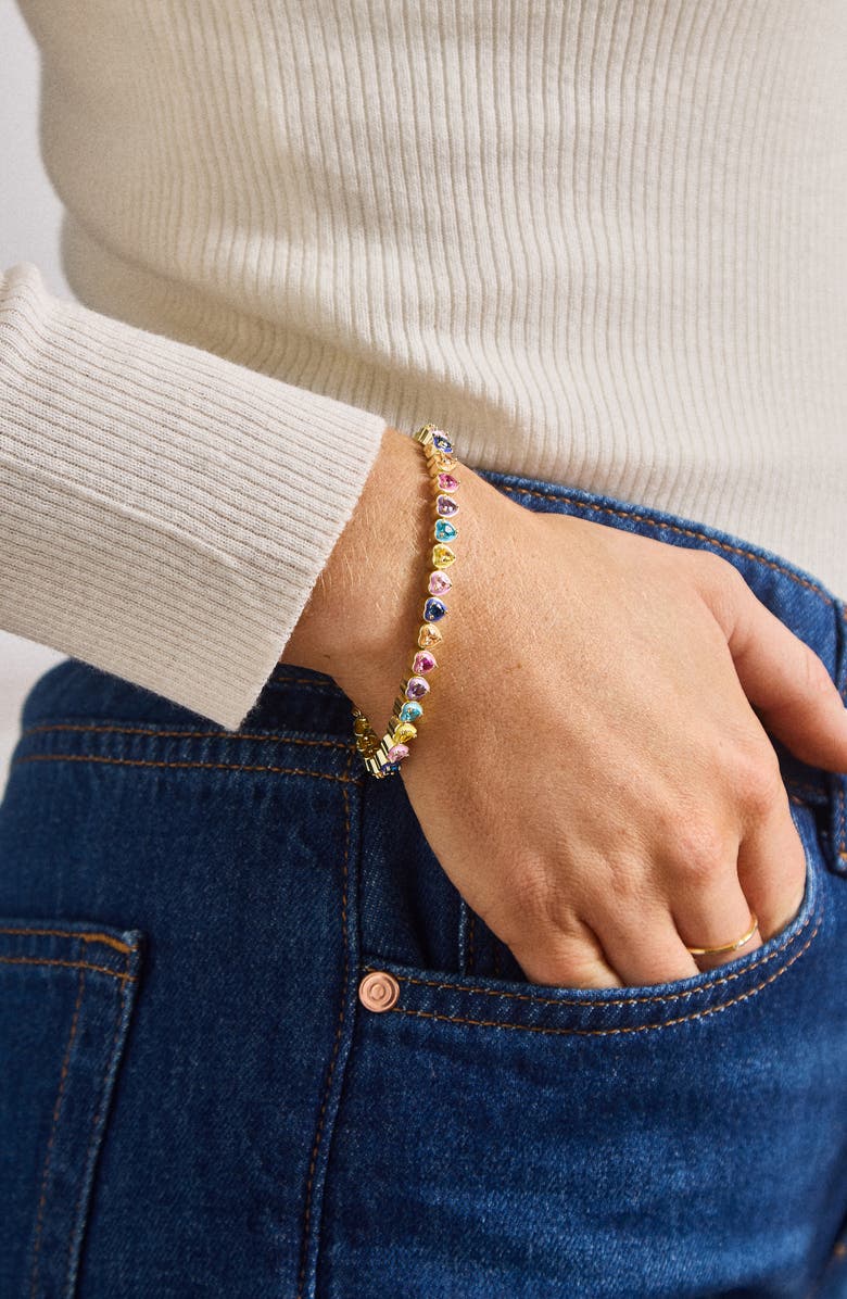 BaubleBar Adora Tennis Bracelet, Alternate, color,