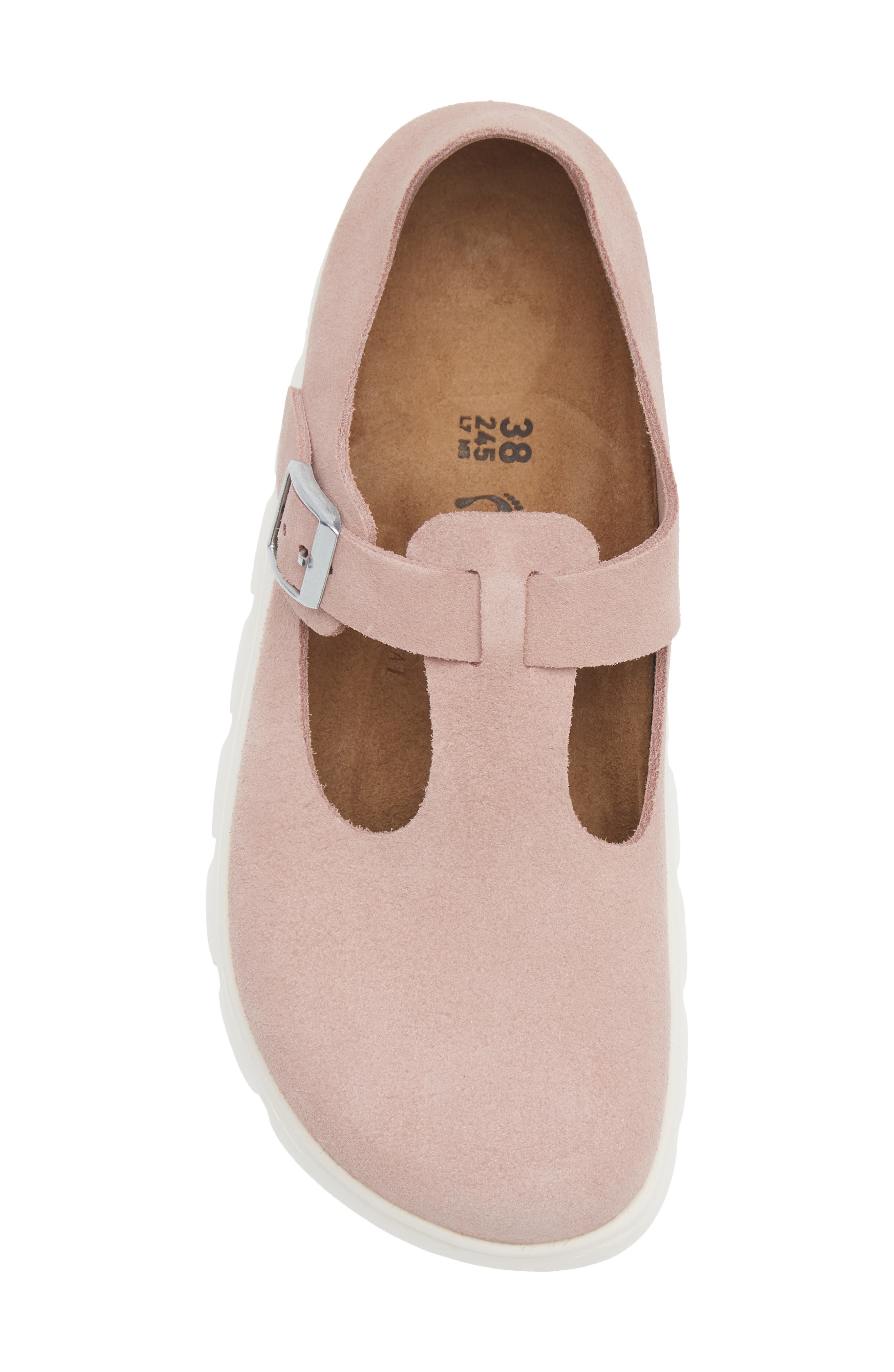 Papillo by Birkenstock Paris Chunky Mary Jane, Alternate, color, PINK CLAY SUEDE