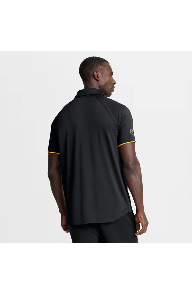 FANATICS Men's Fanatics Black Boston Bruins Authentic Pro Rink Raglan Polo, Alternate, color, Black