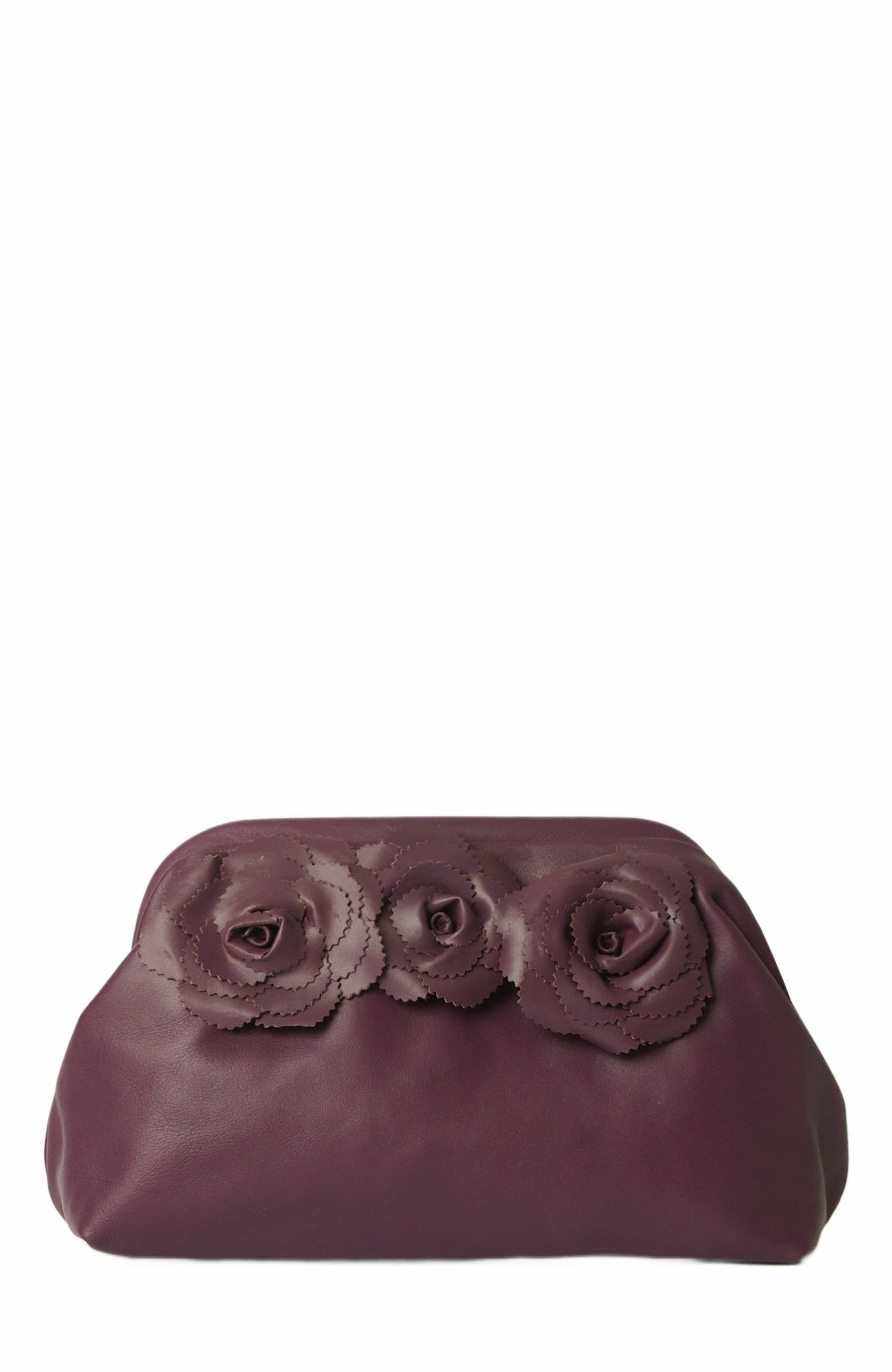 BTB Los Angeles Yasmin Clutch, Main, color, Burgundy