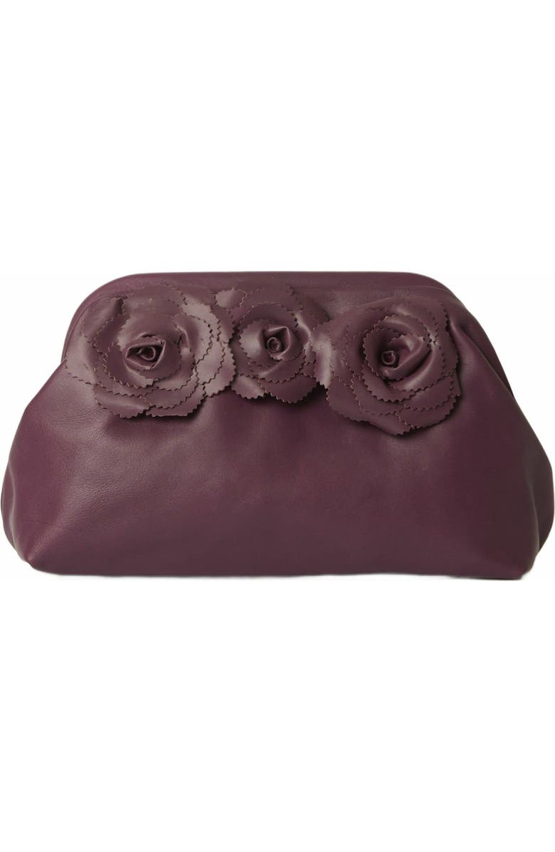 BTB Los Angeles Yasmin Clutch, Main, color, Burgundy