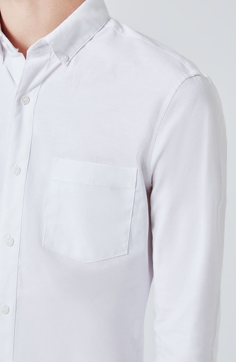 Topman Muscle Fit Oxford Shirt, Alternate, color,