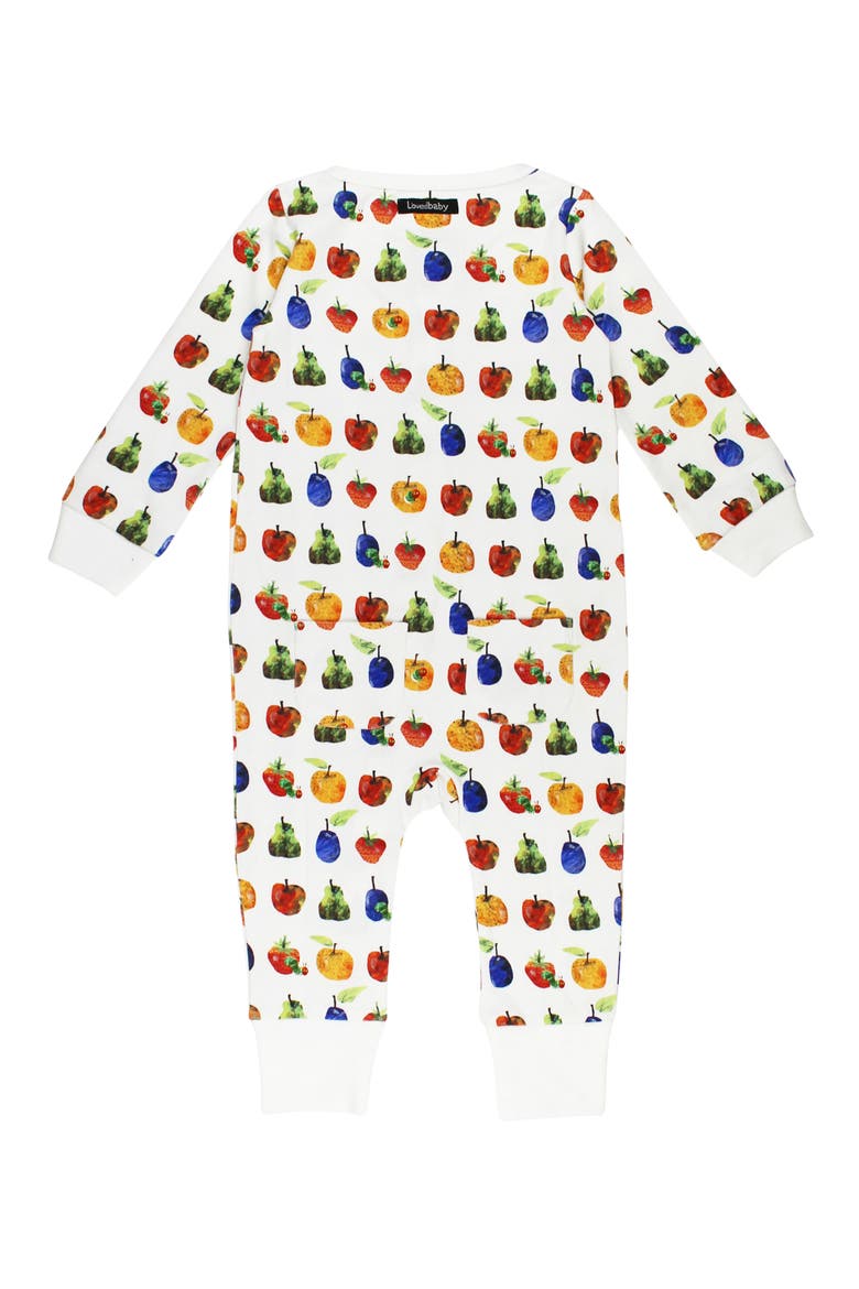 x 'The Very Hungry Caterpillar™' Organic Cotton Romper, Alternate, color, FRUIT