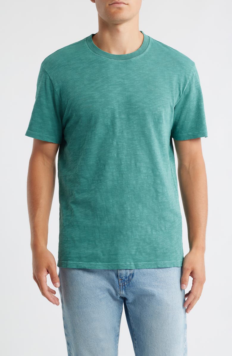 Brooklyn Industries Slim Fit Organic Cotton Slub T-Shirt, Main, color, Silver Pine