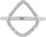 Monica Vinader Riva Diamond Hoop Ring