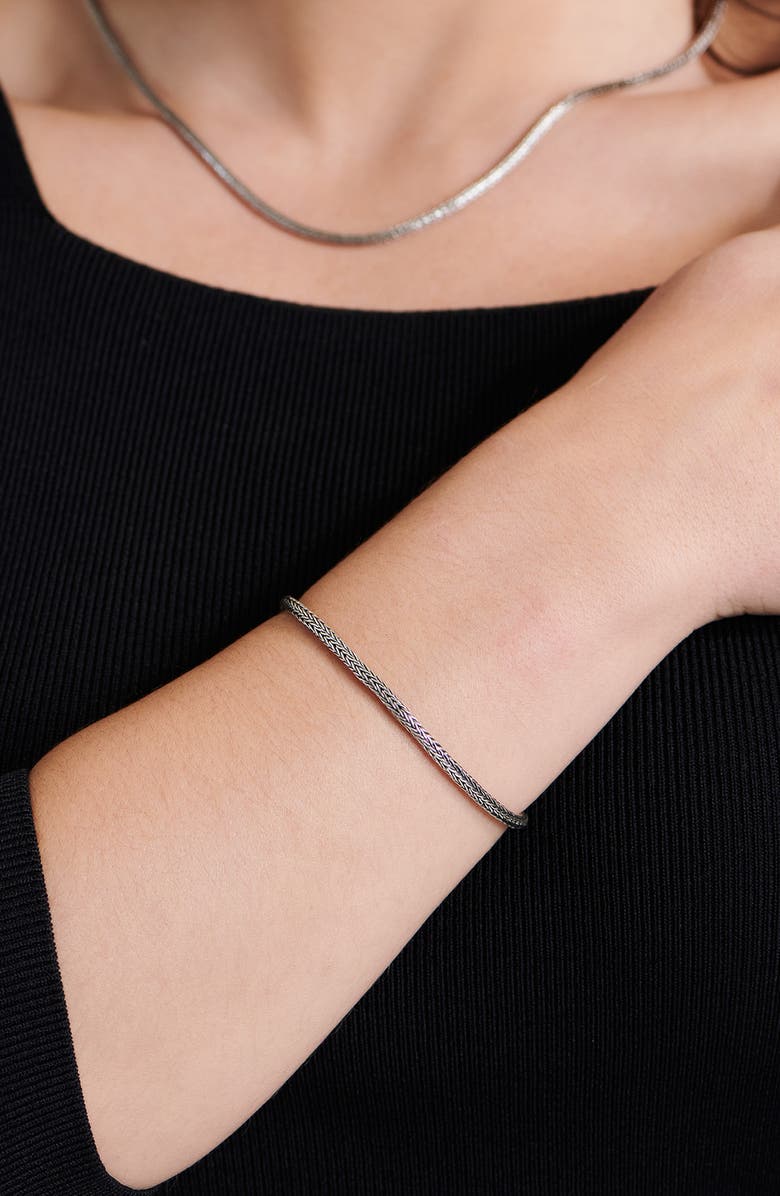 DEVATA Sterling Silver Chain Bracelet, Alternate, color, 