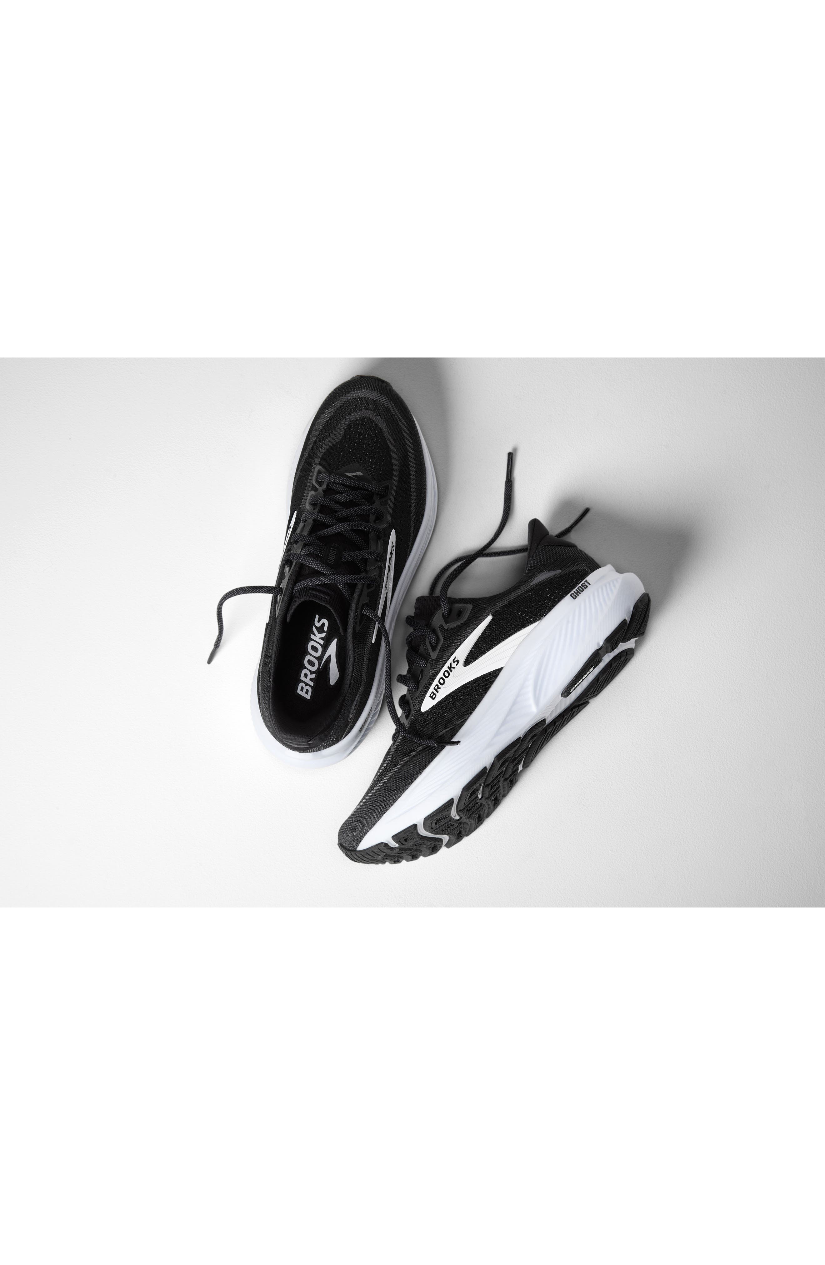 Brooks Ghost 18 Running Shoe, Alternate, color, Black/ Grey/ White