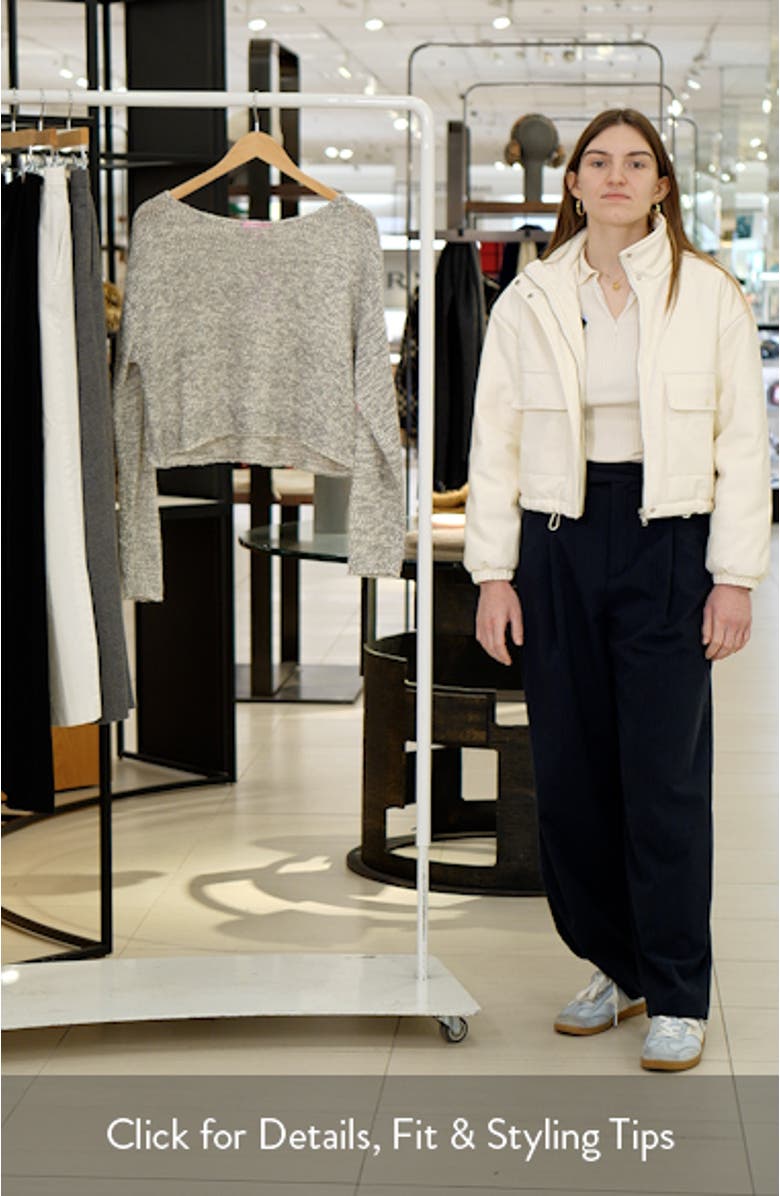 Florentina Off the Shoulder Crop Sweater, sales video thumbnail