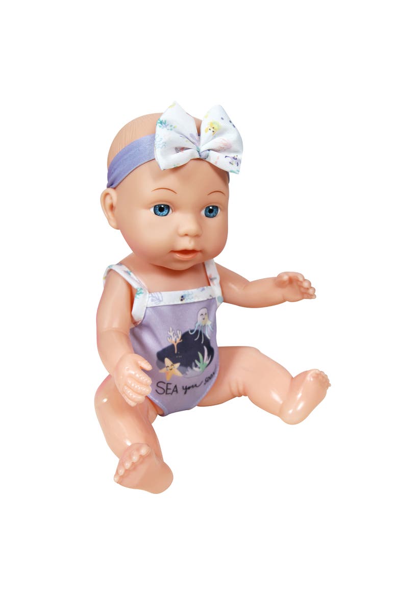 12 Inch Baby Doll Bath Tub Set, Sea Design, Care Accessories, Kids 2+, Alternate, color, Multicolored