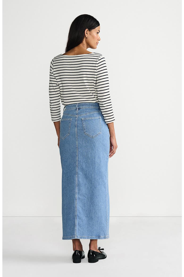 Soft Denim Maxi Skirt, Alternate, color, Hutton Blue Wash