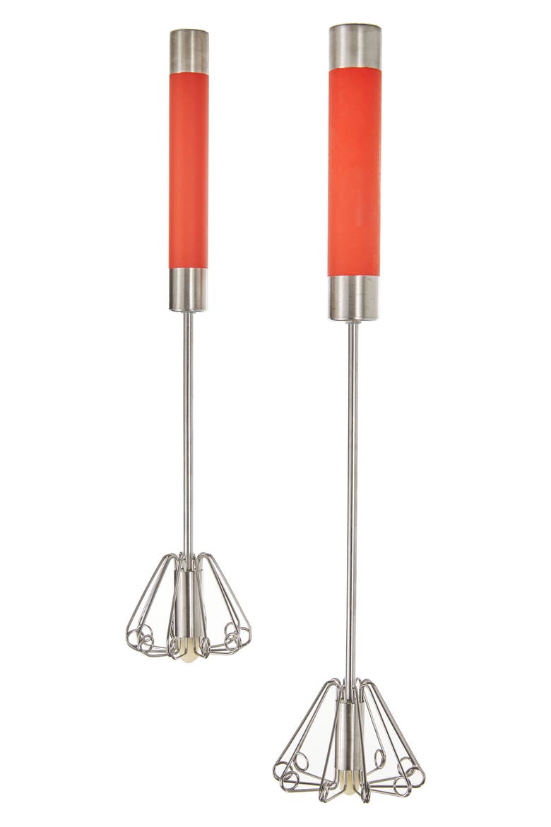 Essentials 2-Piece Whisk Set, Main, color, RED