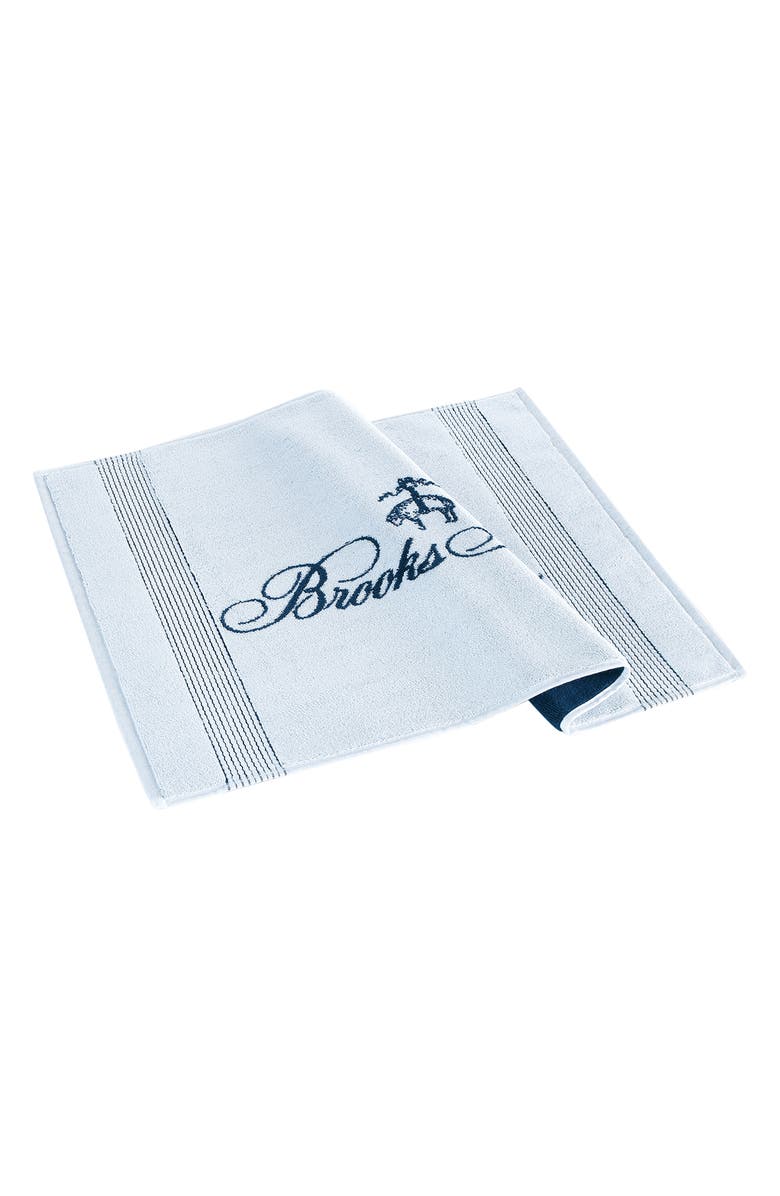 Brooks Brothers Robe Stripe Turkish Cotton Bath Mat, Main, color, White