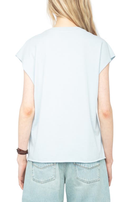 Zadig & Voltaire Womens Cloud Cloe Rhinestone-print Short-sleeve Cotton T-shirt Xs