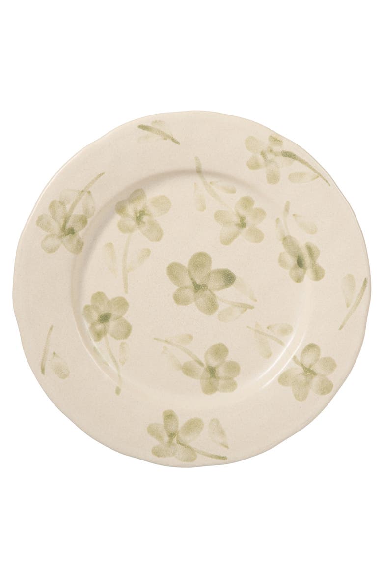 Porto Petals 10.8 Inch Dinner Plates Set of 4, Alternate, color, Green Orchid