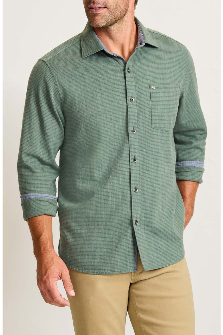 Dorado Stretch Cotton Button-Up Shirt, Main, color, GARDEN GATE