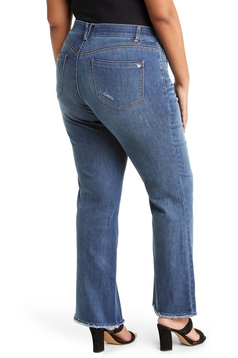 'Ab'Solution High Waist Itty Bitty Bootcut Jeans, Alternate, color, BLUE VINTAGE