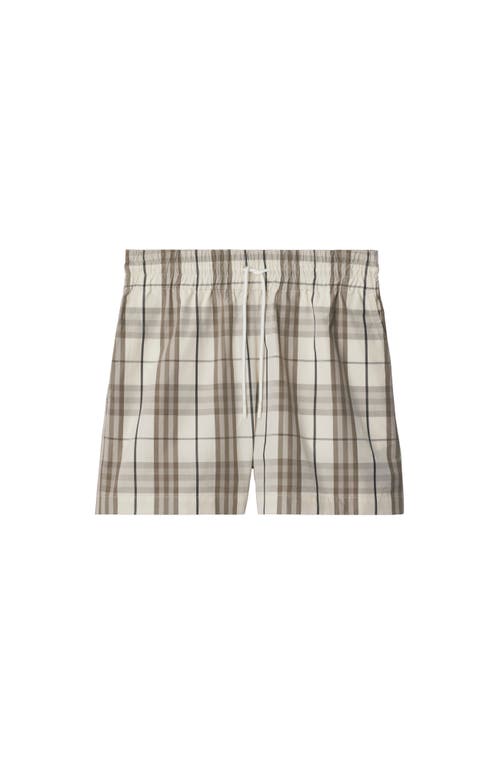 Burberry Check Deck Shorts In Cotton