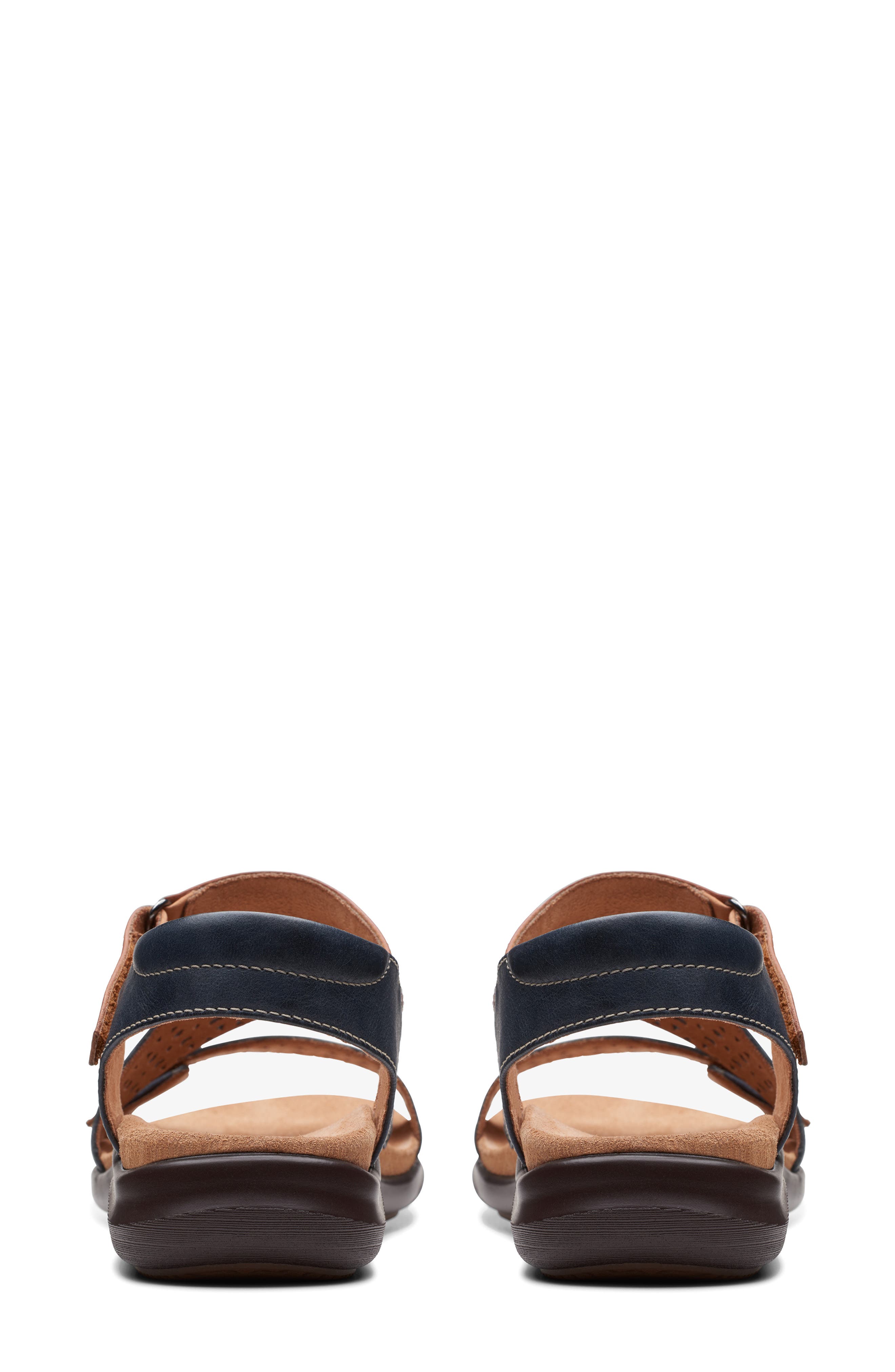 Clarks<sup>®</sup> Kilty Way Sandal, Alternate, color, Navy Leather