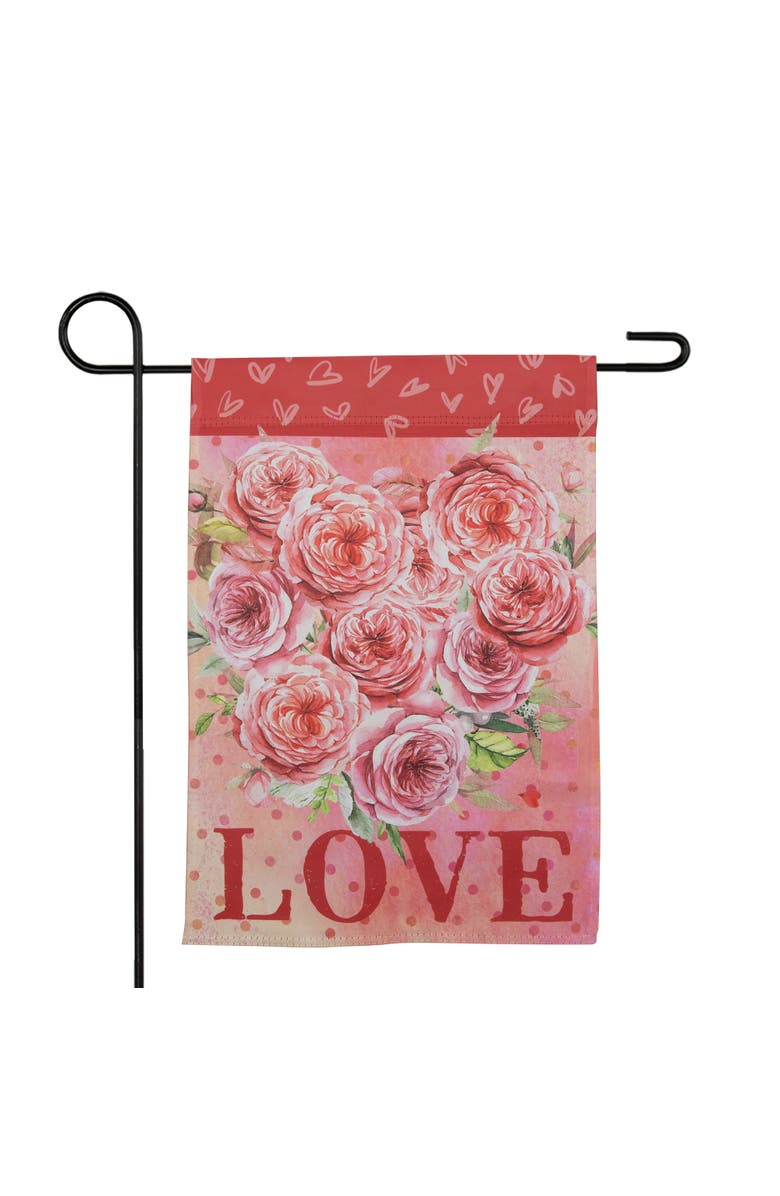 Northlight Love Rose Bouquet Outdoor Garden Flag 12.5" x 18", Alternate, color, Red