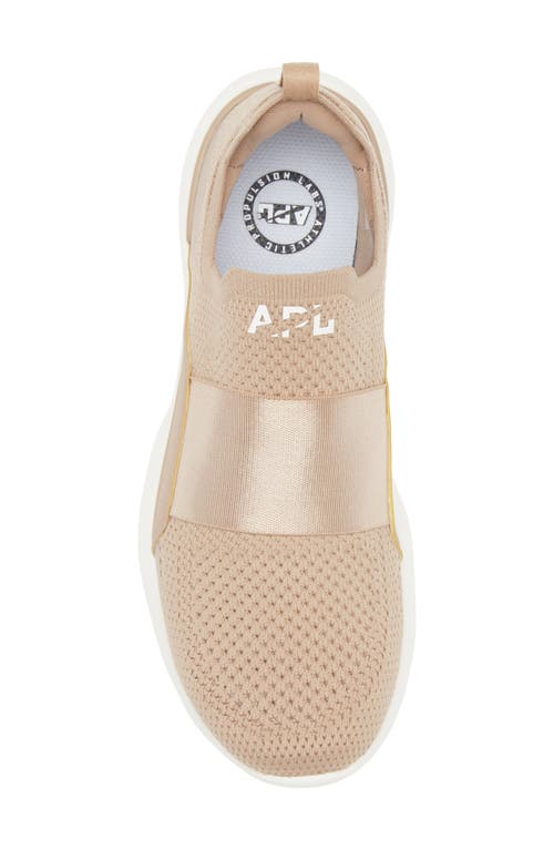 Apl Athletic Propulsion Labs Apl Techloom Bliss Knit Running Shoe In Sandstone/ivory