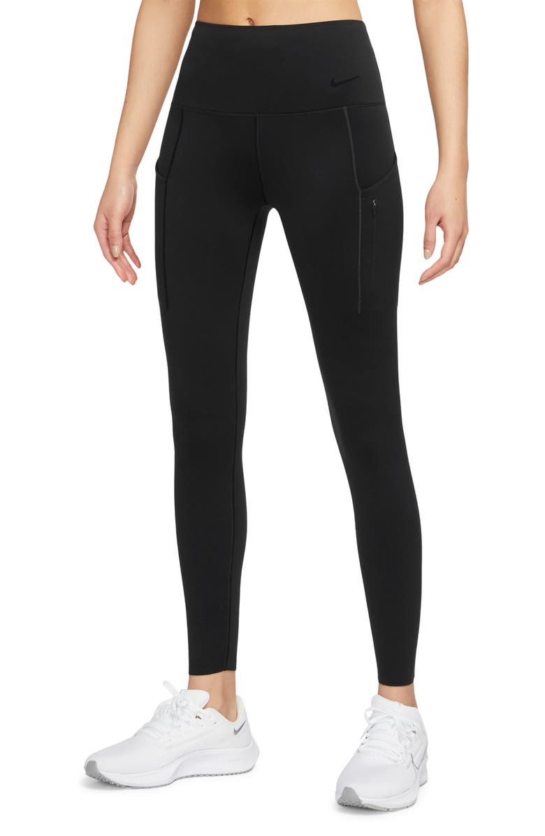 Nike Go Therma-FIT High Waist Ankle Pocket Leggings, Main, color, 