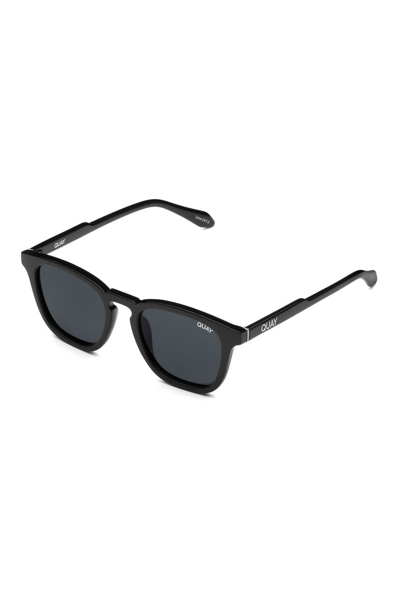 Jackpot 50mm Polarized Round Sunglasses, Alternate, color, BLK SMKPOL