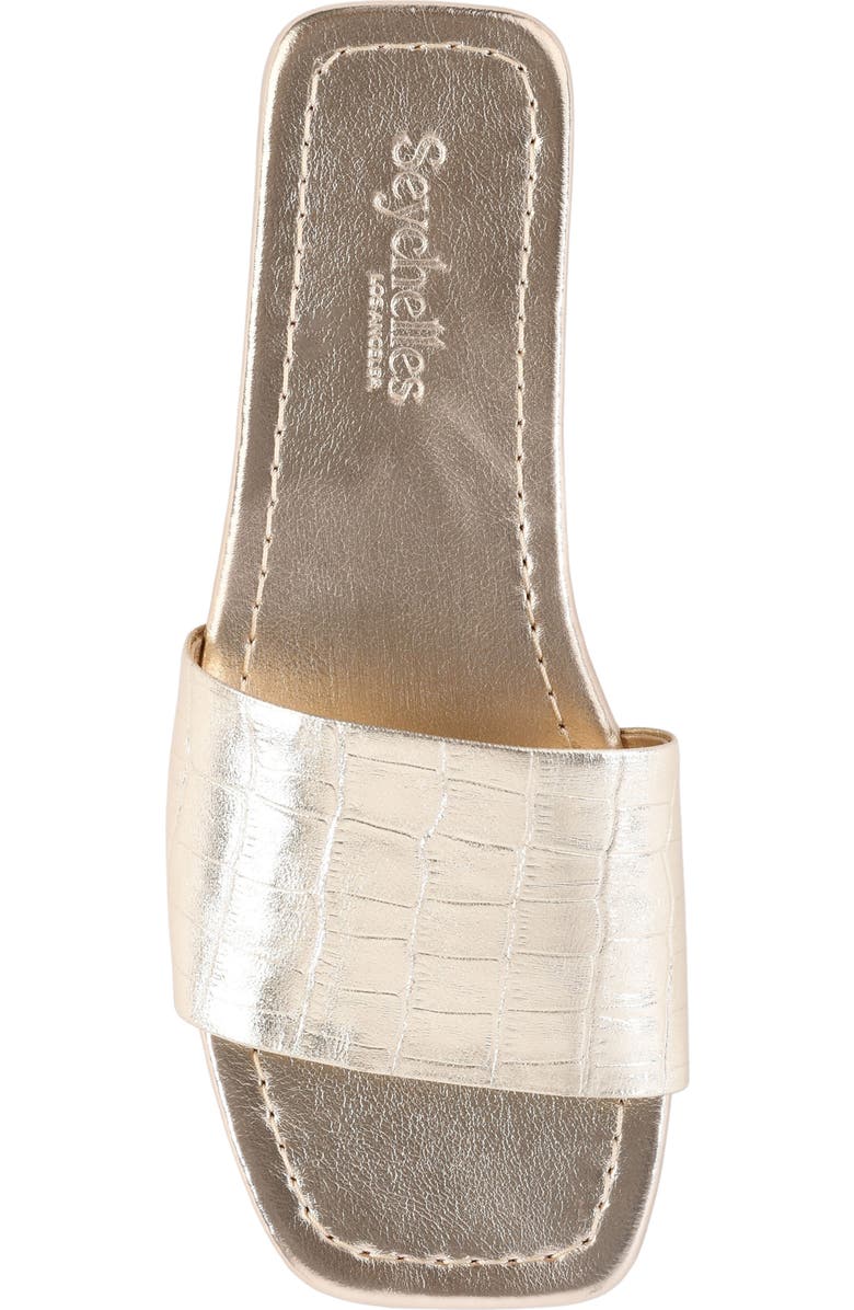 Seychelles Paris Slide Sandal, Alternate, color, Gold