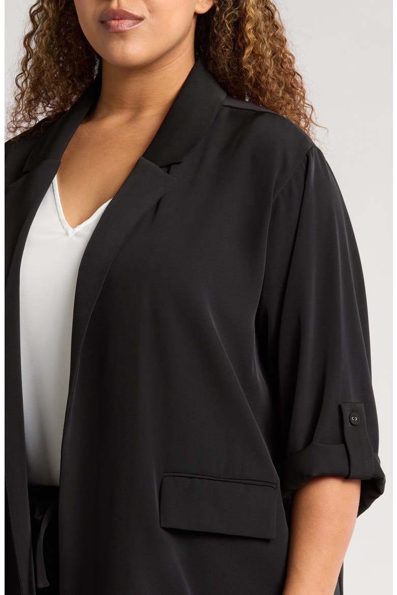 Genevieve Relaxed Blazer, Alternate, color, BLACK