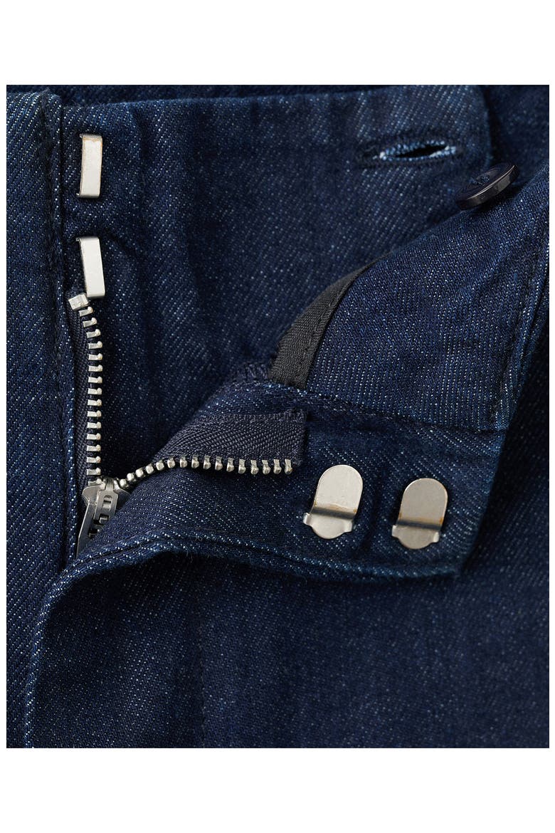 Flat Front Mid Rise Wide Leg Jeans, Alternate, color, OPEN BLUE