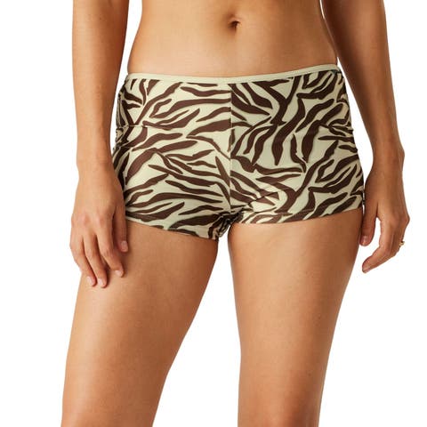Aceana Zebra Print Bikini Shorts