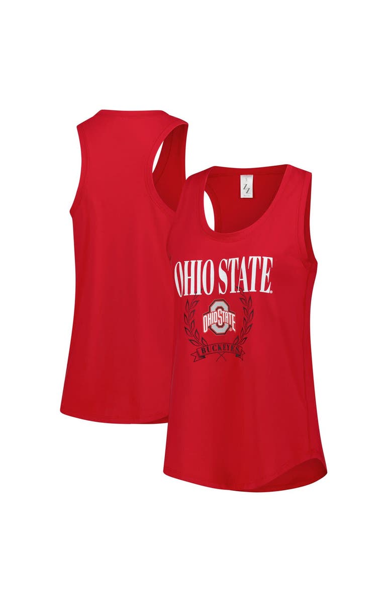 ZOOZATZ Women's ZooZatz Scarlet Ohio State Buckeyes Everyday Tank Top, Main, color, 