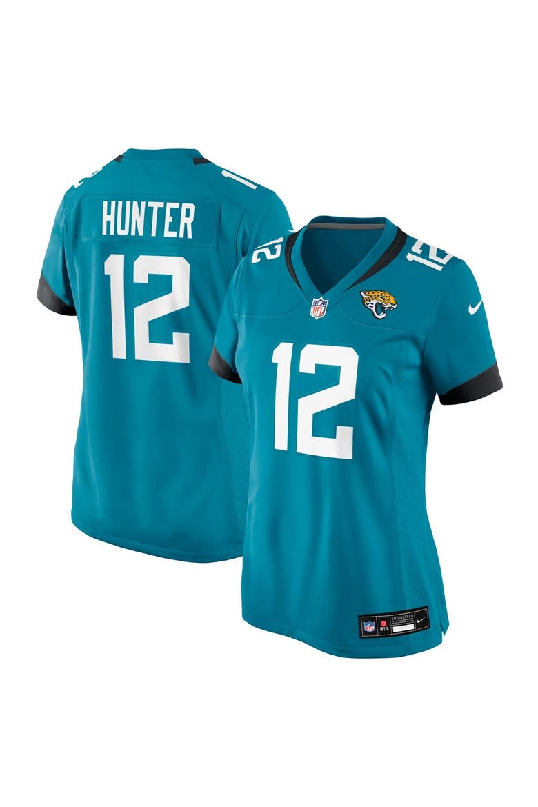 Women's Nike Travis Hunter Teal Jacksonville Jaguars 2025 NFL Draft First Round Pick Team Game Player Jersey, Main, color, Teal