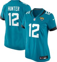 Nike Women's Nike Travis Hunter Teal Jacksonville Jaguars 2025 NFL Draft First Round Pick Team Game Player Jersey