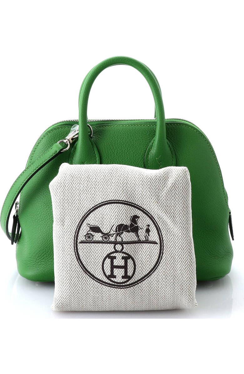 Pre-Owned Hermes Bolide 1923 Bag Verso Evercolor Mini, Alternate, color, Vert Yucca/Vert Criquet