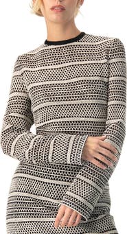 IVONNE Long Sleeve Knit Crop Top