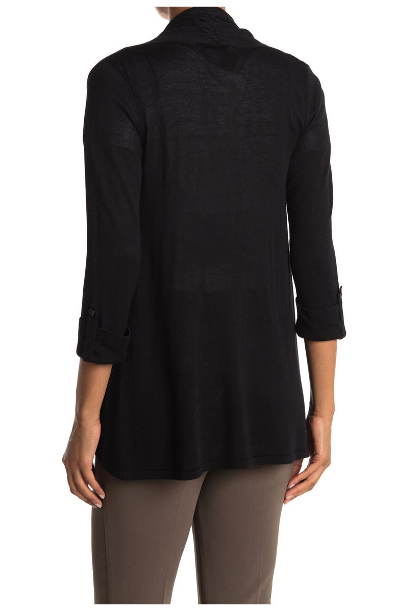 M Magaschoni 3/4 Length Sleeve Cardigan Sweater, Alternate, color, 