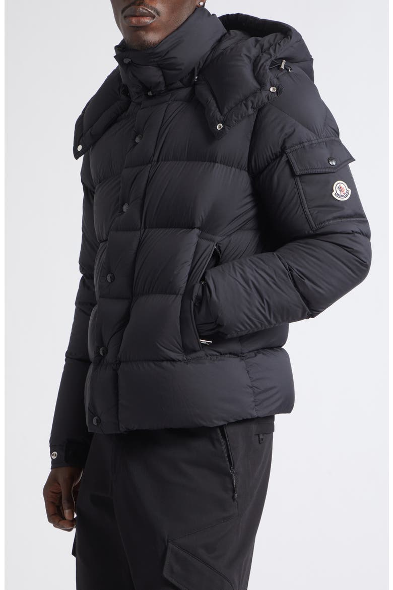 Maya 70 Hooded Quilted Down Jacket, Alternate, color, BLACK/ BLACK