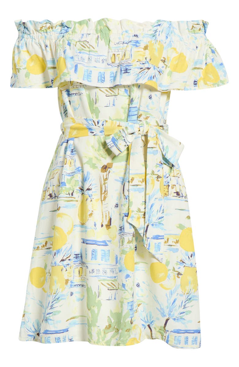 SUGARLIPS Amalfi Coast Off the Shoulder Minidress, Alternate, color, 