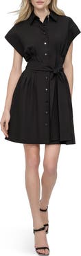 DKNY Tie Waist Shirtdress