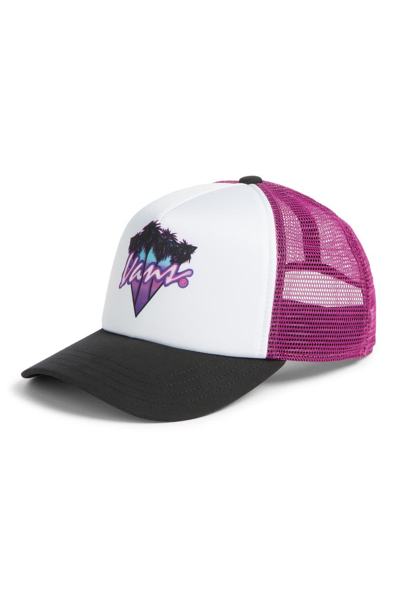 Kids' Twisted Snapback Trucker Hat, Main, color, WHITE MULTI