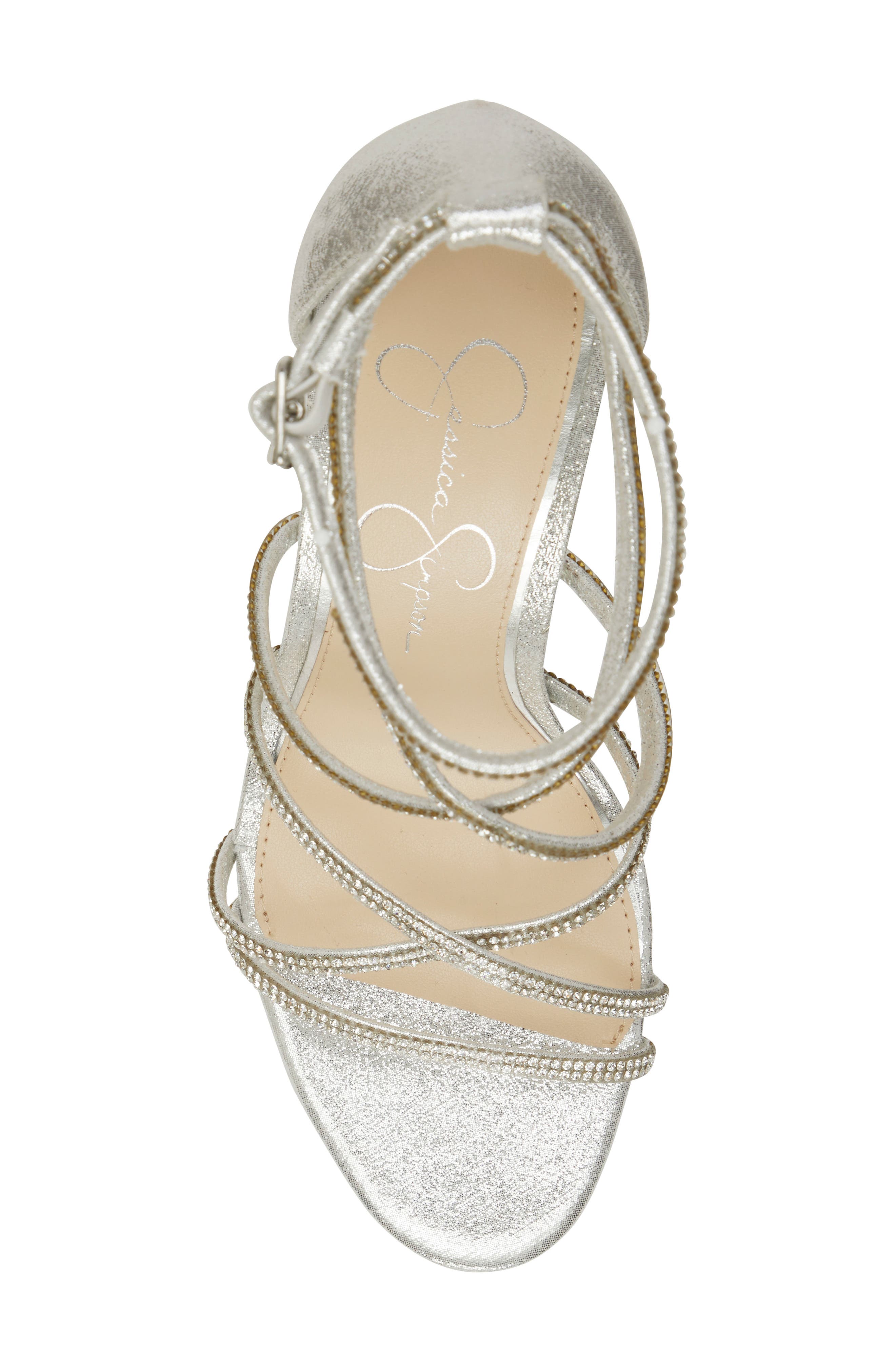Jessica Simpson Jaeya Sandal, Alternate, color, Platinum