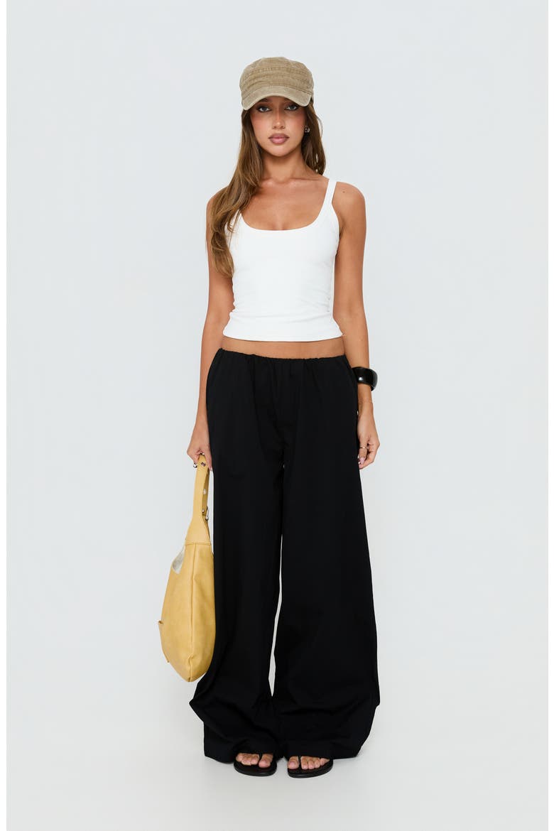 Lunea Low Rise Wide Leg Pants, Alternate, color, BLACK
