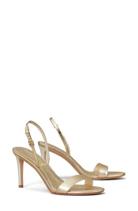 Double T Buckle Slingback Sandal (Women)