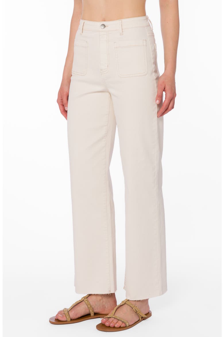 Kera High Waist Wide Leg Jeans, Alternate, color, ECRU
